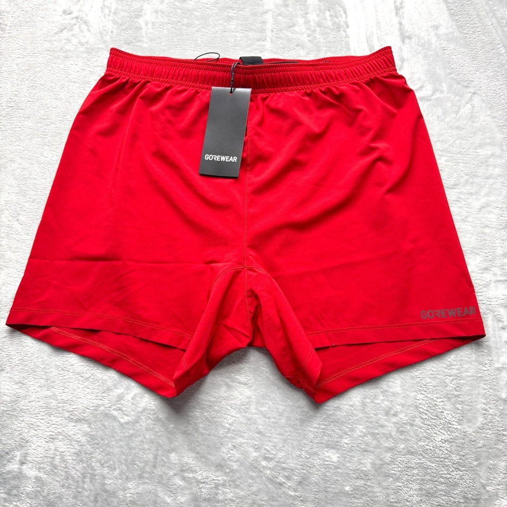 NWT Gore Wear Concurve 5 Shorts Men's Medium Utility Red Drawstring‎ Running
